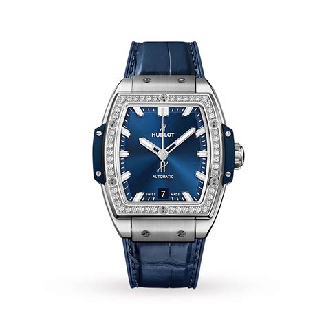 hublot big bang chronograph blue diamond|hublot big bang geneve collection.